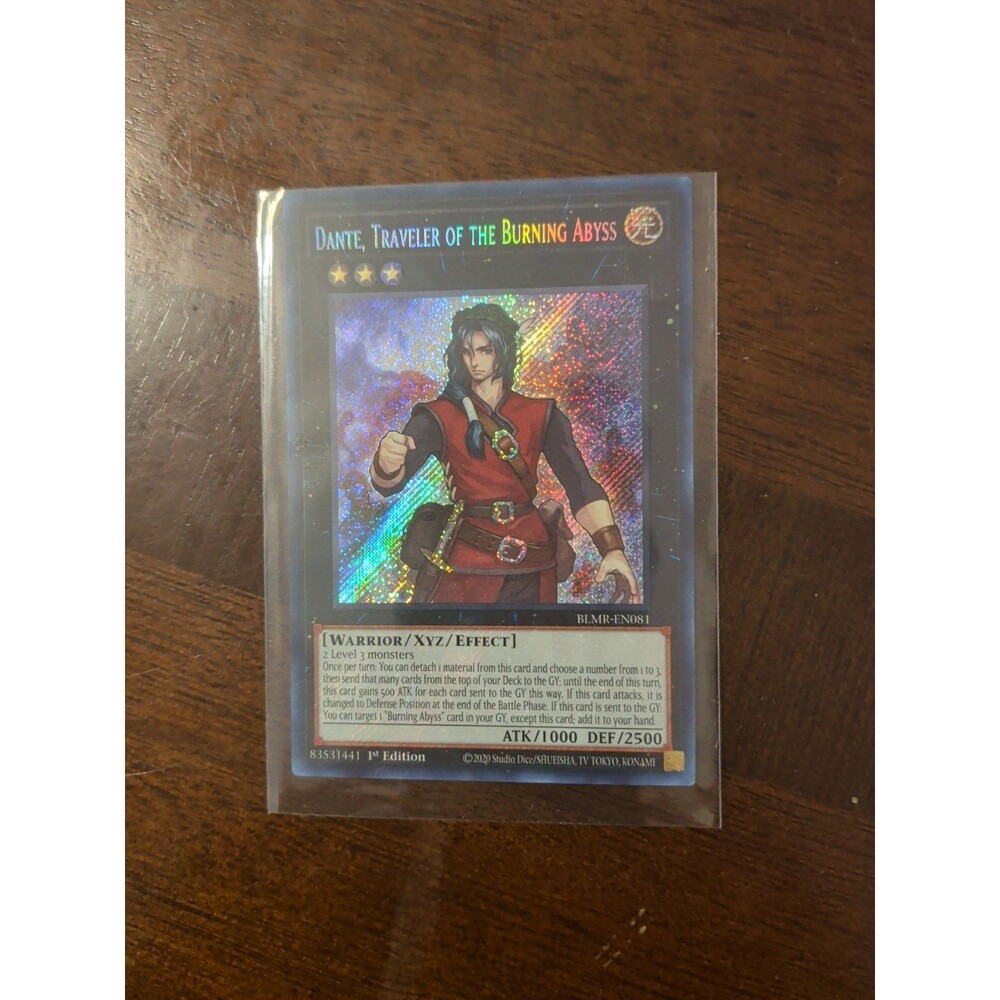Dante, Traveler of the Burning Abyss BLMR -EN081 Quarter Century Secret Rare NM